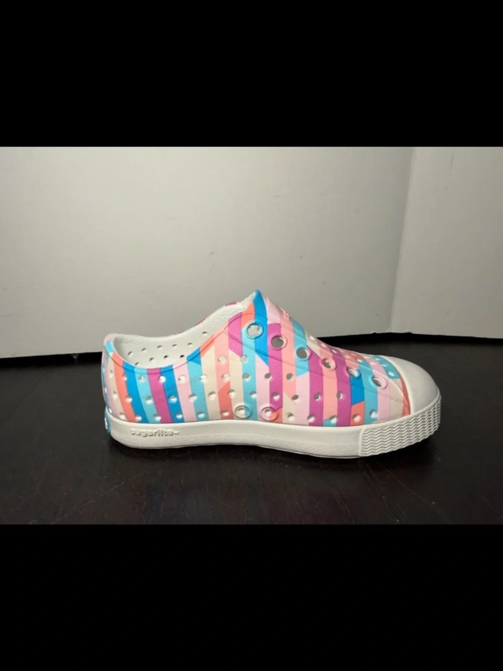 Native Jefferson Print Shoes Multicolor Pastel Stripe Little Kids/Toddler C7